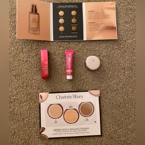 Primer & Foundation Deluxe Samples Shisedo, Glam Glow, Charlotte Tilbury, Tatcha